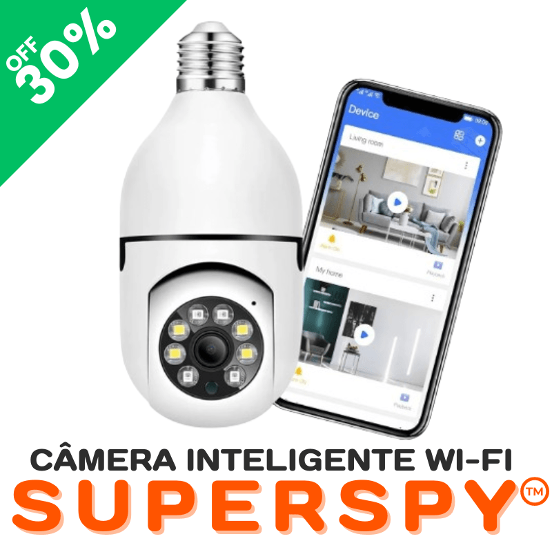 Câmera Inteligente WiFi 360° LIZ™ | SuperSpy™